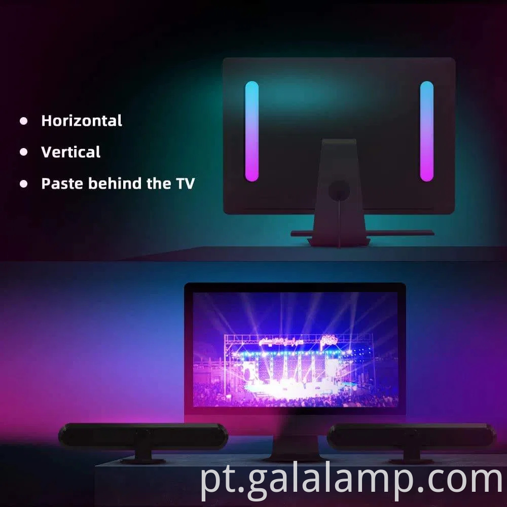 Luz de coleta de LED ambiente para configuração final de computador